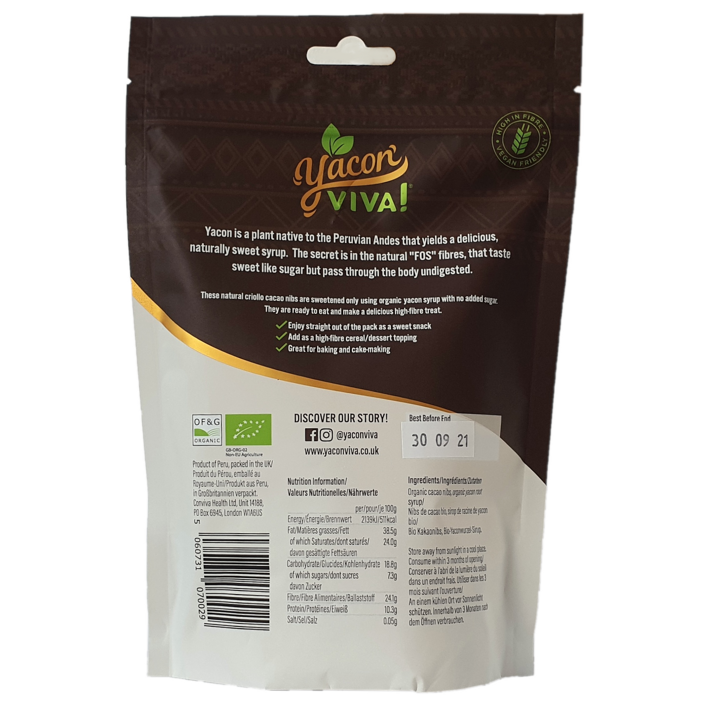 Discount Bundle (220g Yacon Syrup + 300g Cacao Nibs)