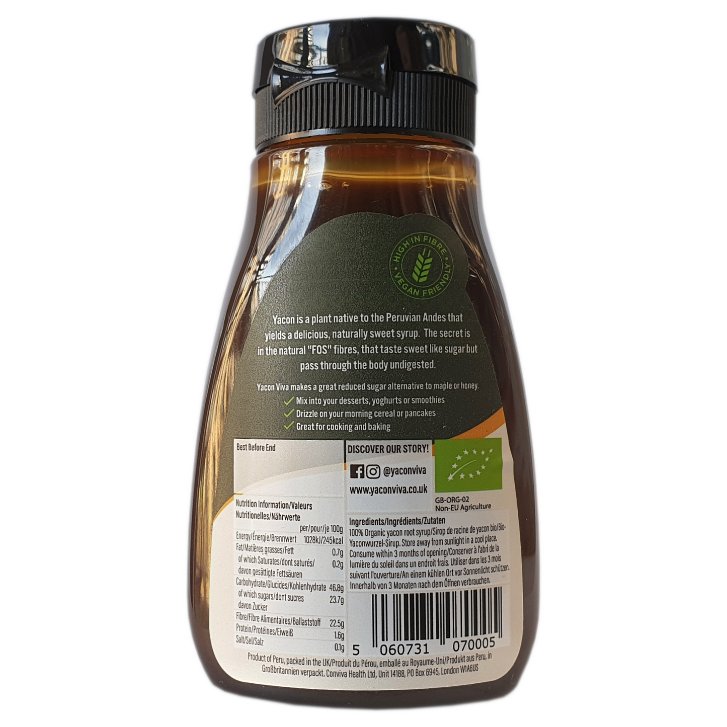 CASE PACK: YaconViva! Organic Yacon Syrup - 12 x 220g