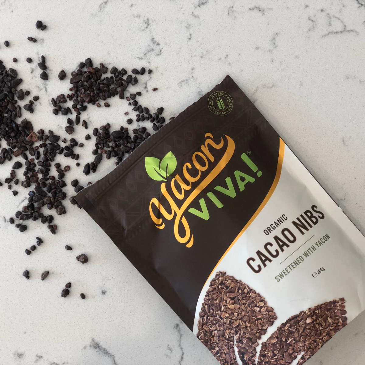 YaconViva! Organic Cacao Nibs Sweetened with Yacon (300g) Default Title