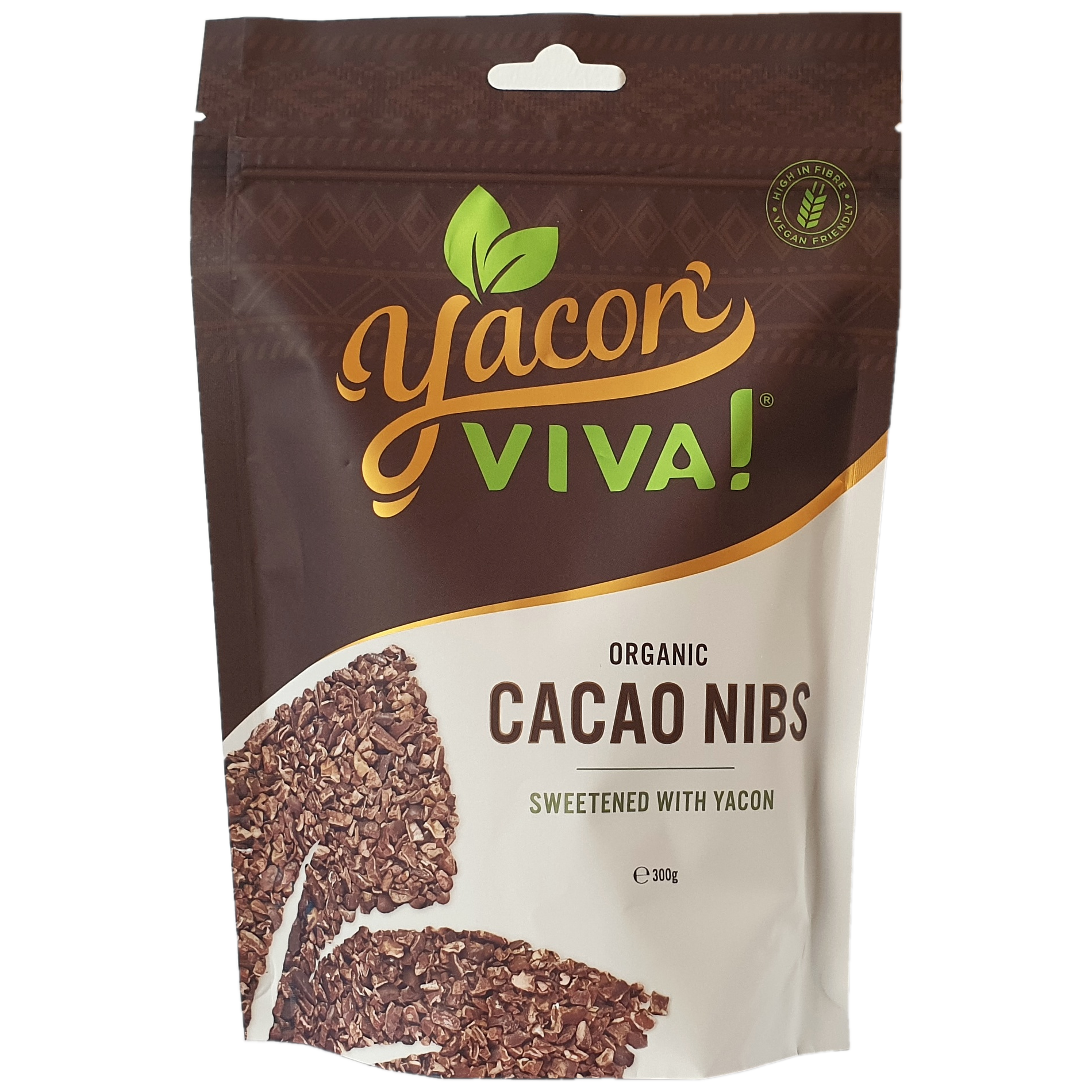 YaconViva! Organic Cacao Nibs Sweetened with Yacon (300g) Default Title